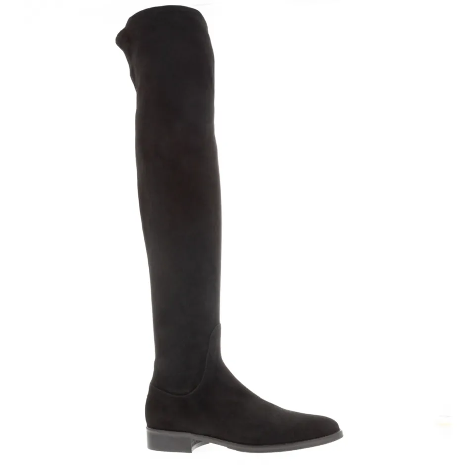 Emalynne Black Italian Suede Over The Knee High Boots<Carl Scarpa Discount