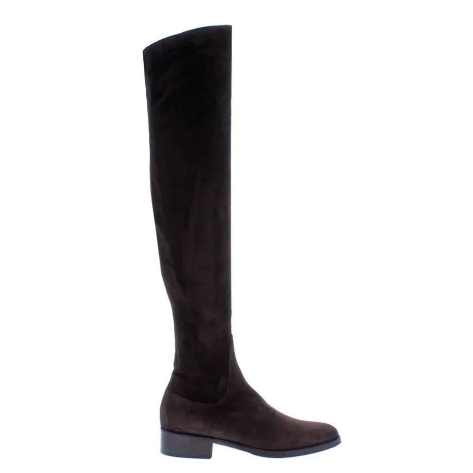 Emalynne Brown Italian Suede Over The Knee Boots<Carl Scarpa Best