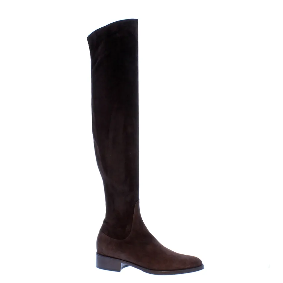 Emalynne Brown Italian Suede Over The Knee Boots<Carl Scarpa Best