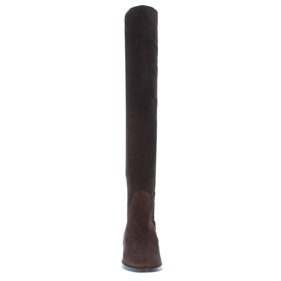 Emalynne Brown Italian Suede Over The Knee Boots<Carl Scarpa Best