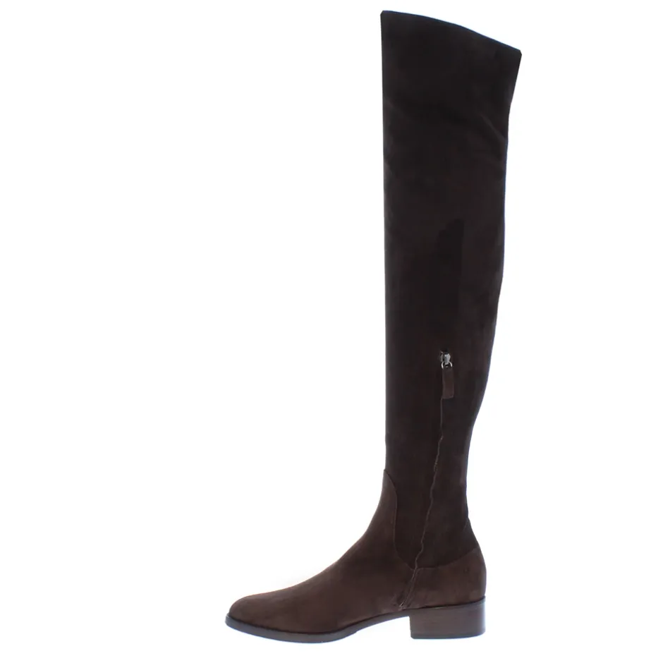 Emalynne Brown Italian Suede Over The Knee Boots<Carl Scarpa Best