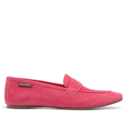Emarlie Fuchsia Suede Penny Loafers<Carl Scarpa Clearance