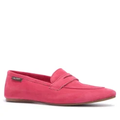 Emarlie Fuchsia Suede Penny Loafers<Carl Scarpa Clearance