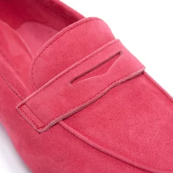 Emarlie Fuchsia Suede Penny Loafers<Carl Scarpa Clearance