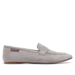 Emarlie Grey Suede Penny Loafers<Carl Scarpa Discount