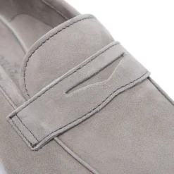 Emarlie Grey Suede Penny Loafers<Carl Scarpa Discount