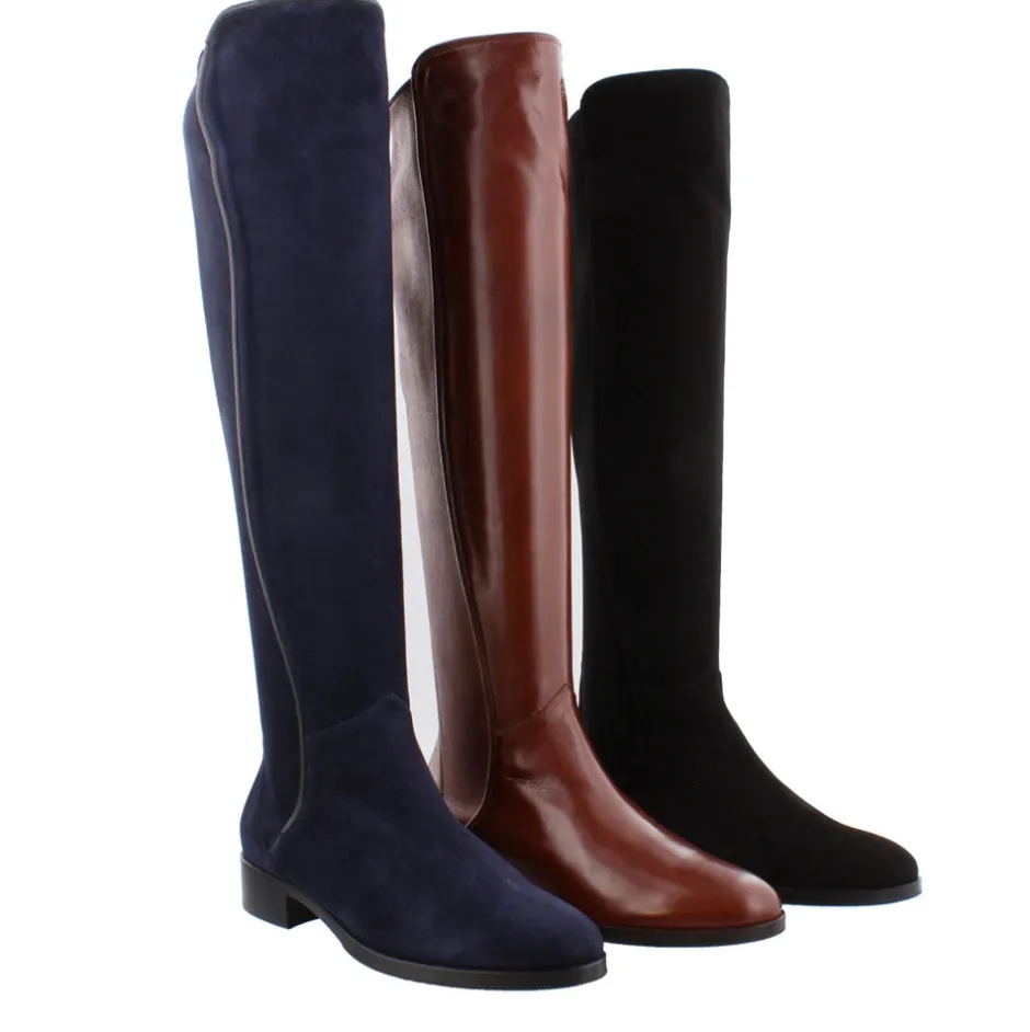 Emma Black Suede Knee-High Boots<Carl Scarpa Sale