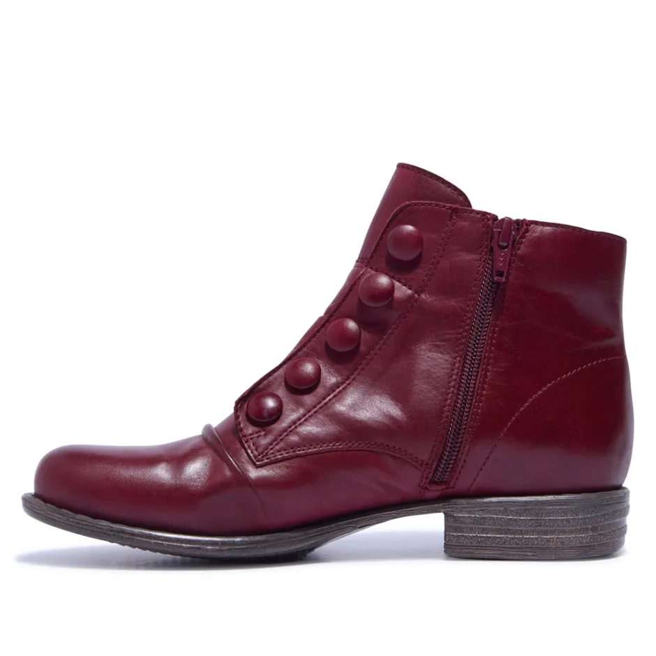 Ester Bordo Leather Ankle Boots<Carl Scarpa New