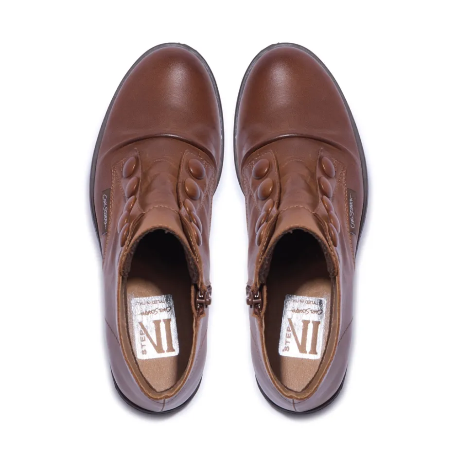 Ester Tan Leather Ankle Boots<Carl Scarpa New