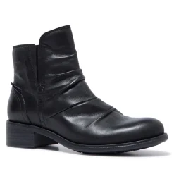 Felice Black Leather Ankle Boots<Carl Scarpa Store