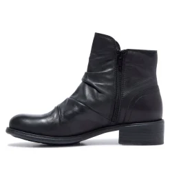 Felice Black Leather Ankle Boots<Carl Scarpa Store
