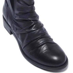 Felice Navy Leather Ankle Boots<Carl Scarpa Flash Sale