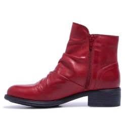 Felice Red Leather Ankle Boots<Carl Scarpa Online