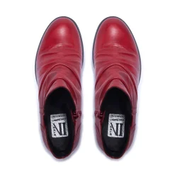 Felice Red Leather Ankle Boots<Carl Scarpa Online