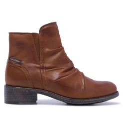 Felice Tan Leather Ankle Boots<Carl Scarpa New