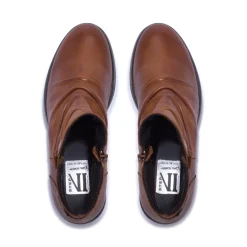 Felice Tan Leather Ankle Boots<Carl Scarpa New