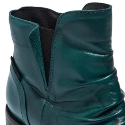 Felice Teal Leather Ankle Boots<Carl Scarpa New
