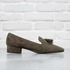 Fiadh Khaki Suede Loafers<Carl Scarpa Best