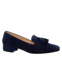 Fiadh Navy Suede Loafers<Carl Scarpa Shop