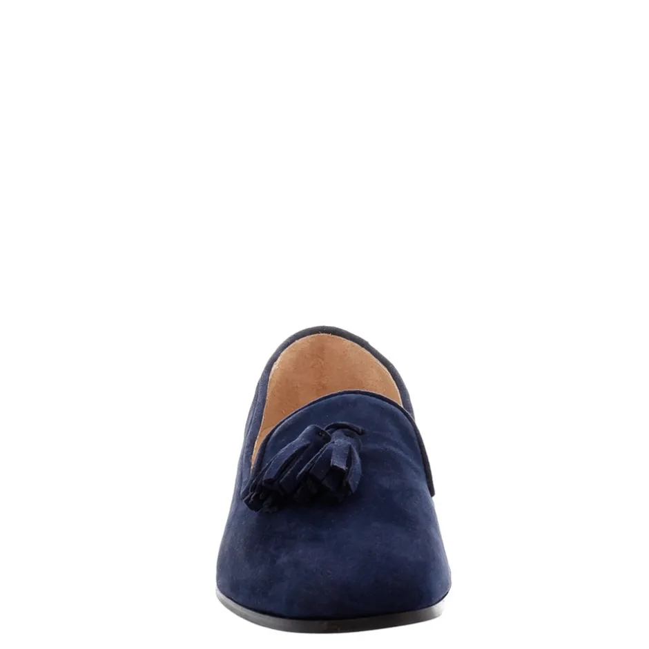 Fiadh Navy Suede Loafers<Carl Scarpa Shop