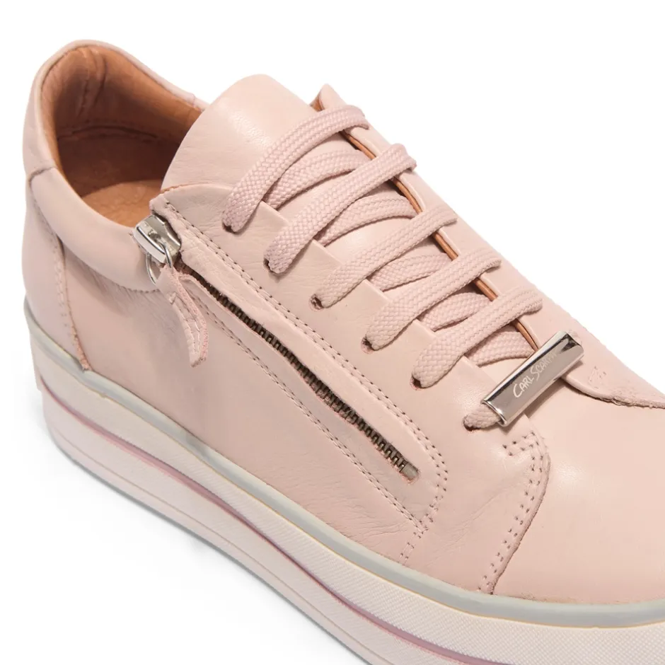 Fissato Blush Leather Trainers<Carl Scarpa Best Sale