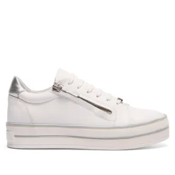 Fissato White Leather Trainers<Carl Scarpa Cheap