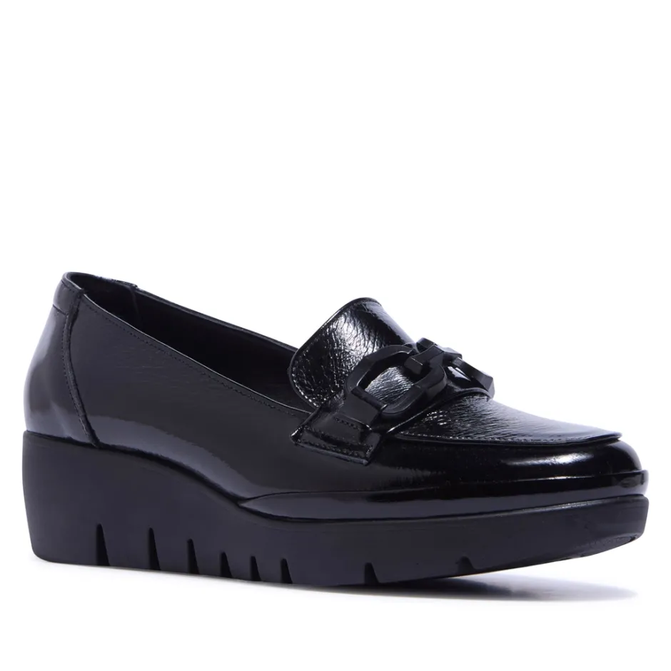 Forza Black Patent Leather Loafers<Carl Scarpa Best