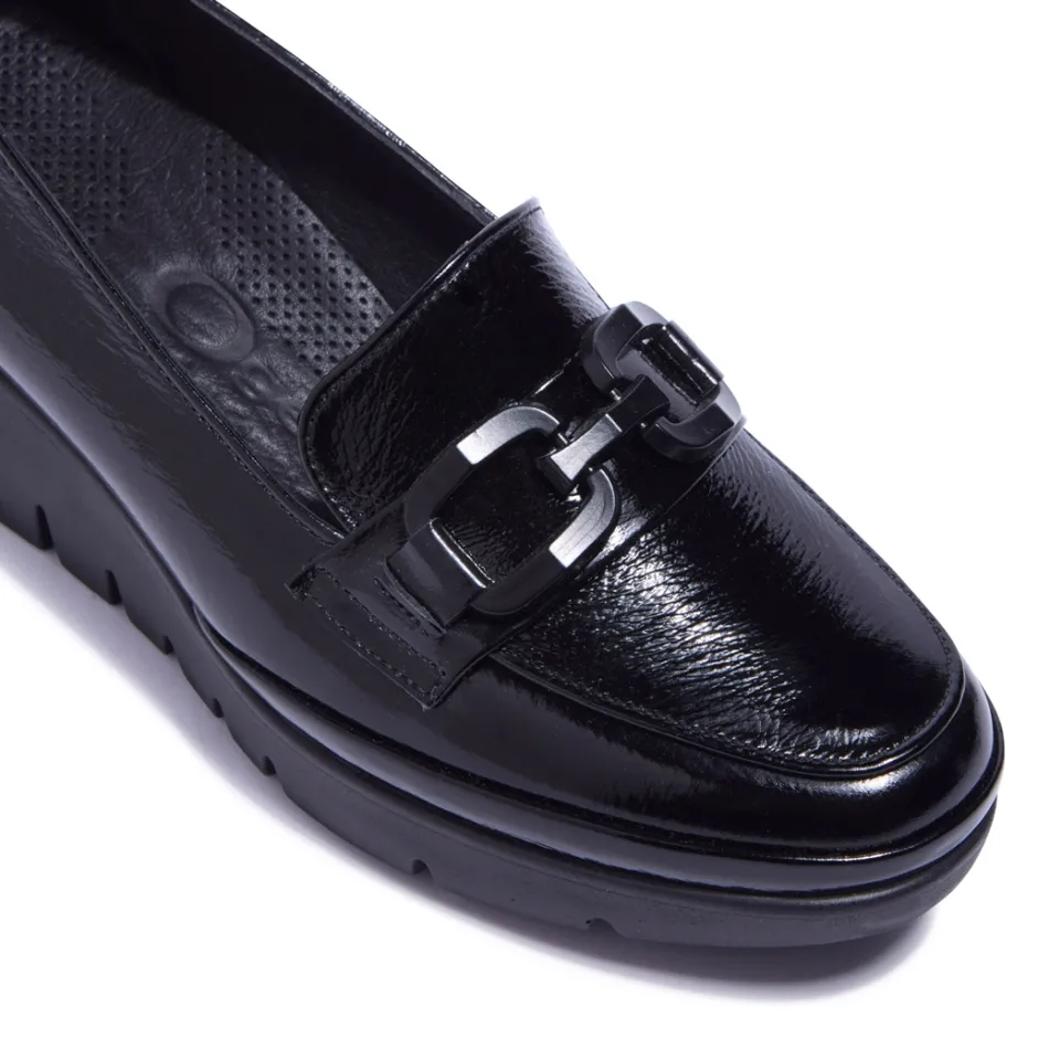 Forza Black Patent Leather Loafers<Carl Scarpa Best