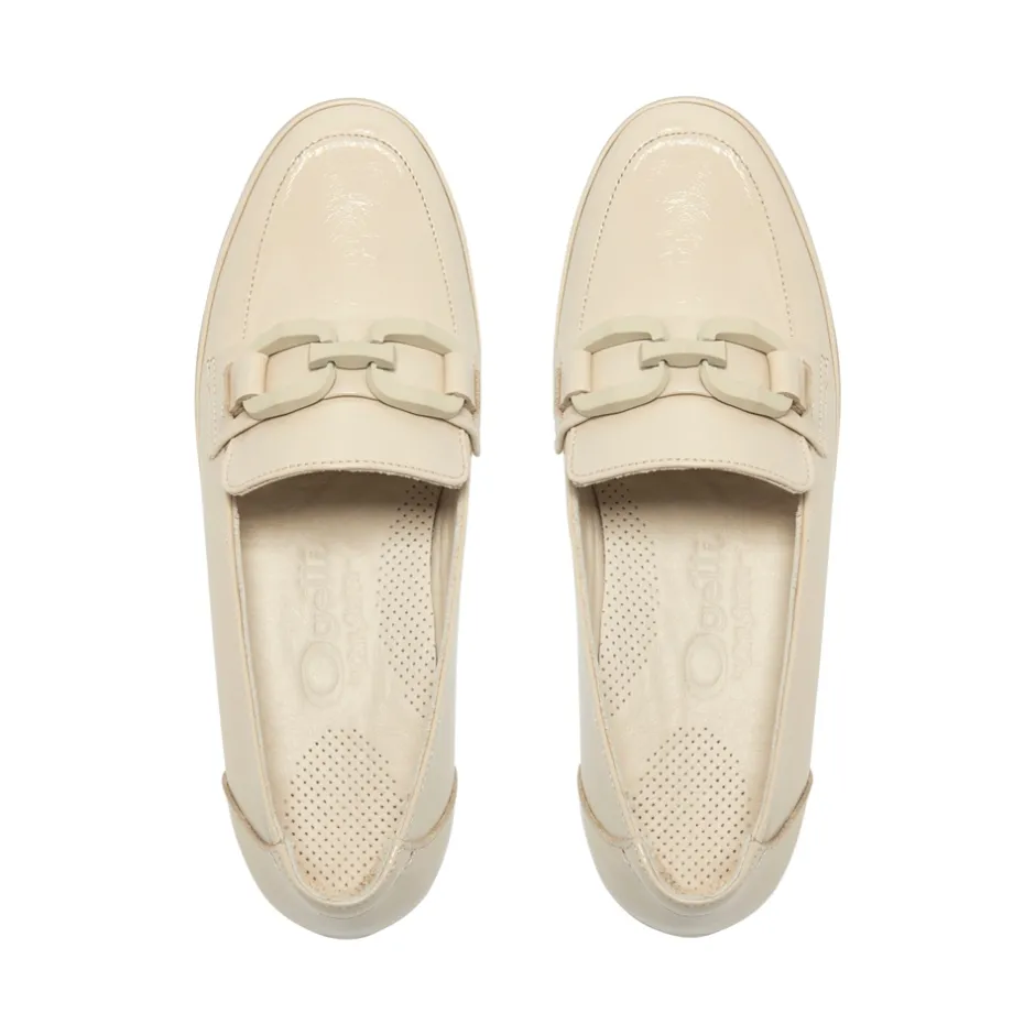 Forza Off White Leather Wedge Loafers<Carl Scarpa Best