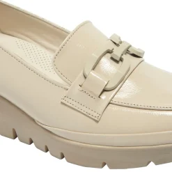 Forza Off White Leather Wedge Loafers<Carl Scarpa Best