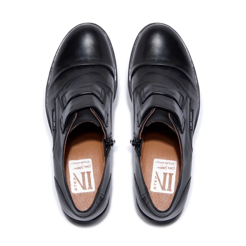 Gabbi Black Leather Loafers<Carl Scarpa Online