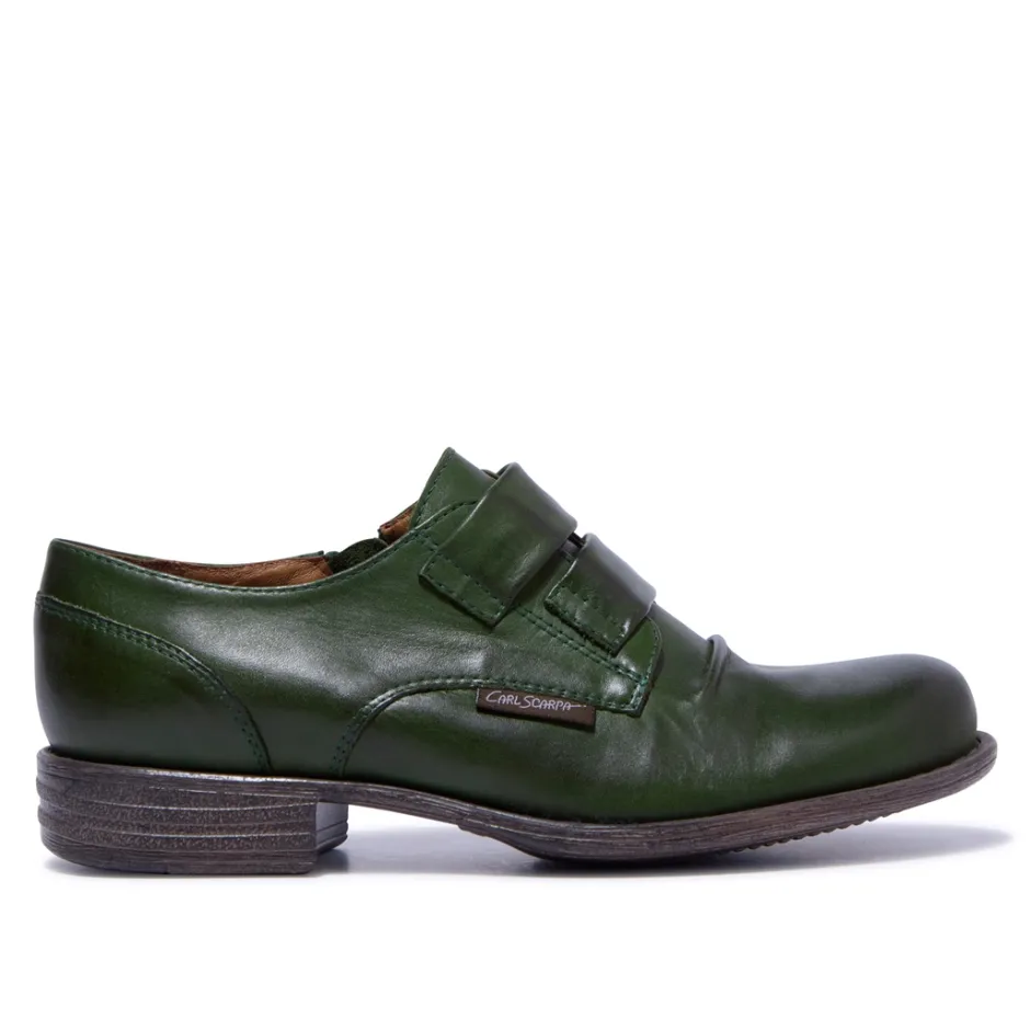 Gabbi Green Leather Loafers<Carl Scarpa New