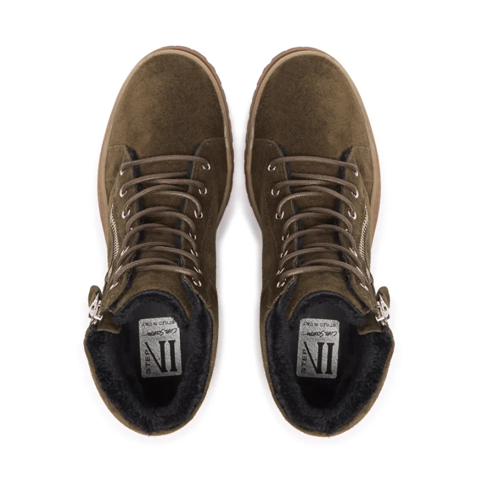 Galina Green Suede Ankle Boots<Carl Scarpa Fashion