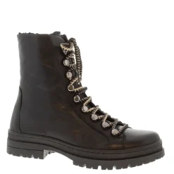 Granada Black Leather Lace Up Ankle Boots<Carl Scarpa Clearance