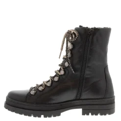 Granada Black Leather Lace Up Ankle Boots<Carl Scarpa Clearance