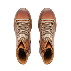 Granada Tan Leather Lace Up Ankle Boots<Carl Scarpa Store