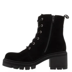 Gusto Black Suede Lace Up Ankle Boots<Carl Scarpa Best