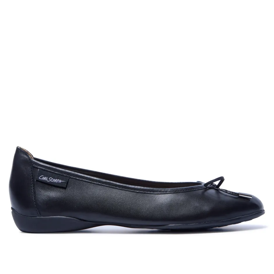 Hosanna Black Leather Ballet Flats<Carl Scarpa Cheap