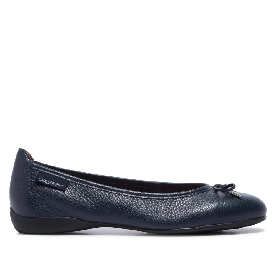 Hosanna Navy Leather Loafers<Carl Scarpa Best Sale