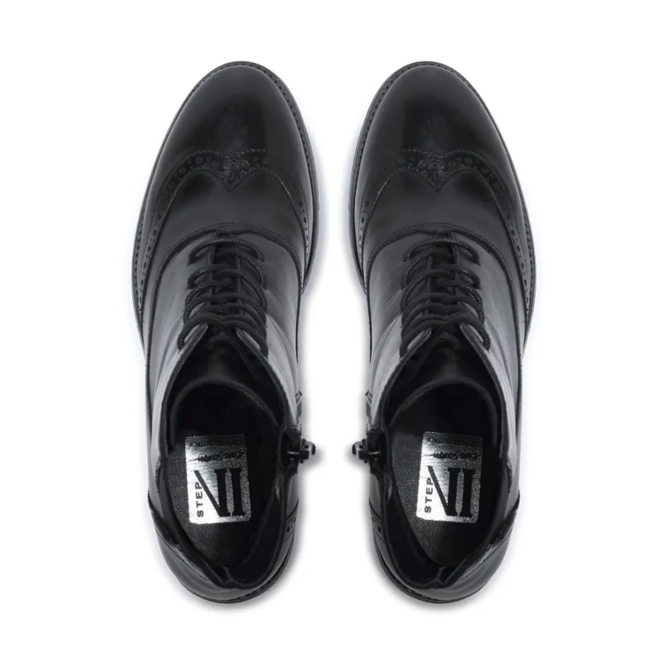 Isla Black Leather Ankle Boots<Carl Scarpa Cheap