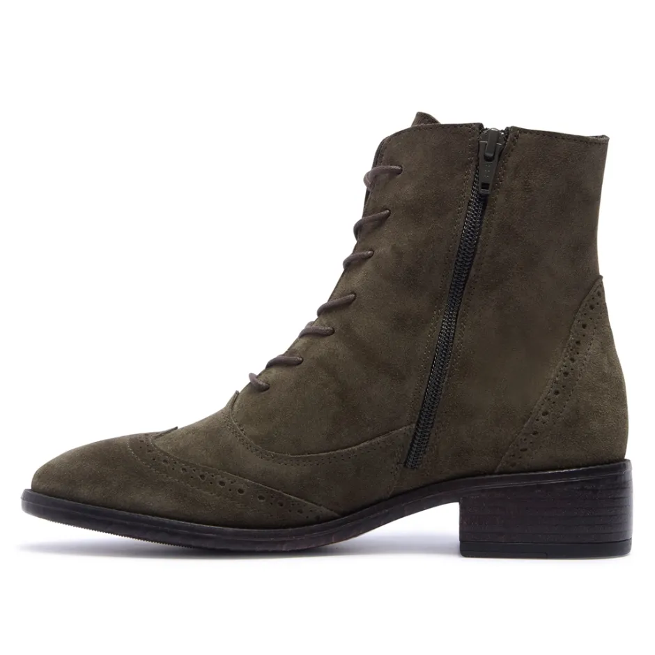 Isla Green Suede Ankle Boots<Carl Scarpa Discount