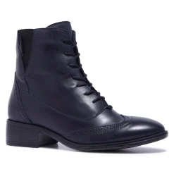 Isla Navy Leather Ankle Boots<Carl Scarpa Discount