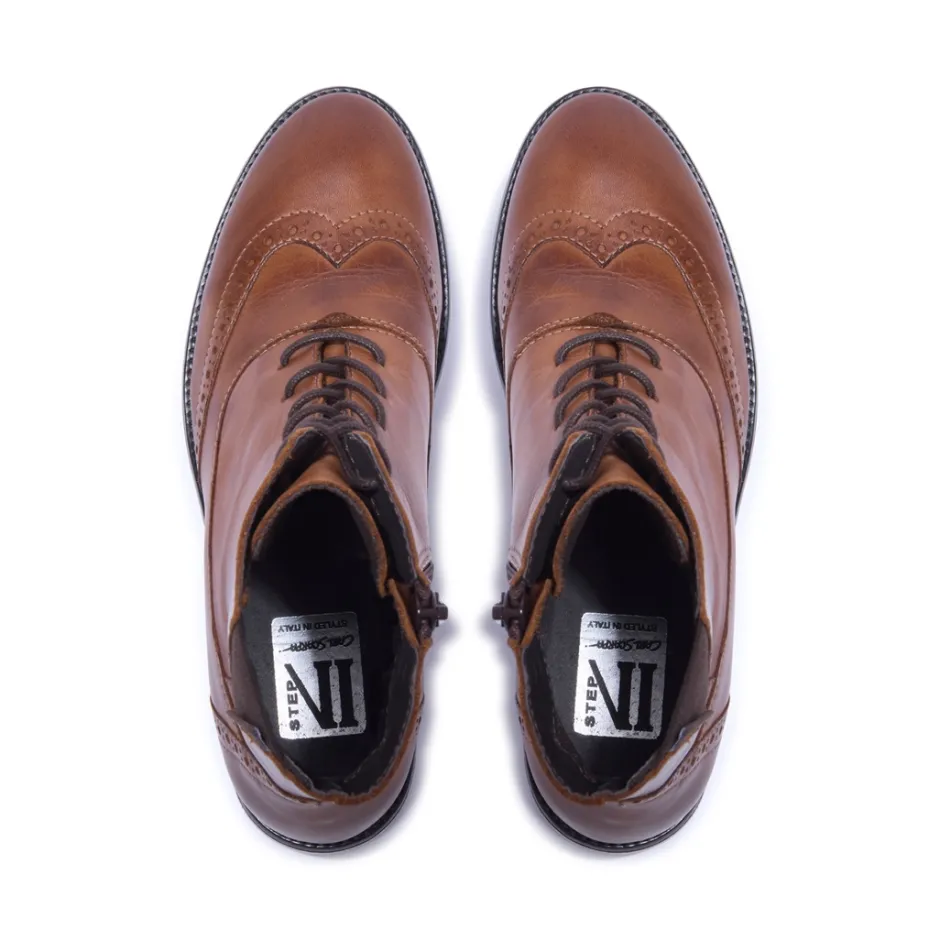 Isla Tan Leather Ankle Boots<Carl Scarpa New