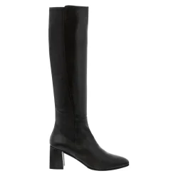Jilly Black Italian Leather Knee High Boots<Carl Scarpa Store