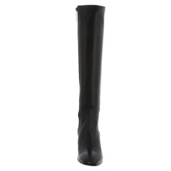 Jilly Black Italian Leather Knee High Boots<Carl Scarpa Store