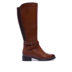 Joline Tan Leather Boots<Carl Scarpa Best Sale