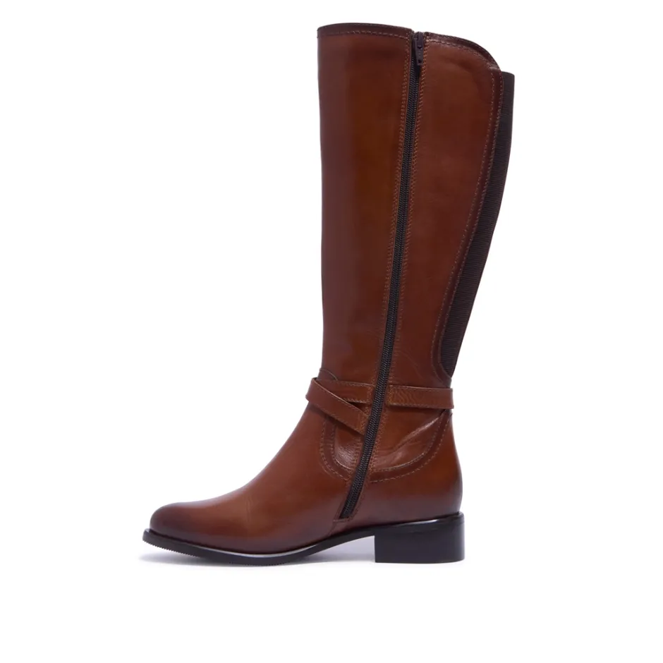 Joline Tan Leather Boots<Carl Scarpa Best Sale