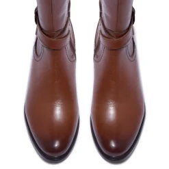 Joline Tan Leather Boots<Carl Scarpa Best Sale