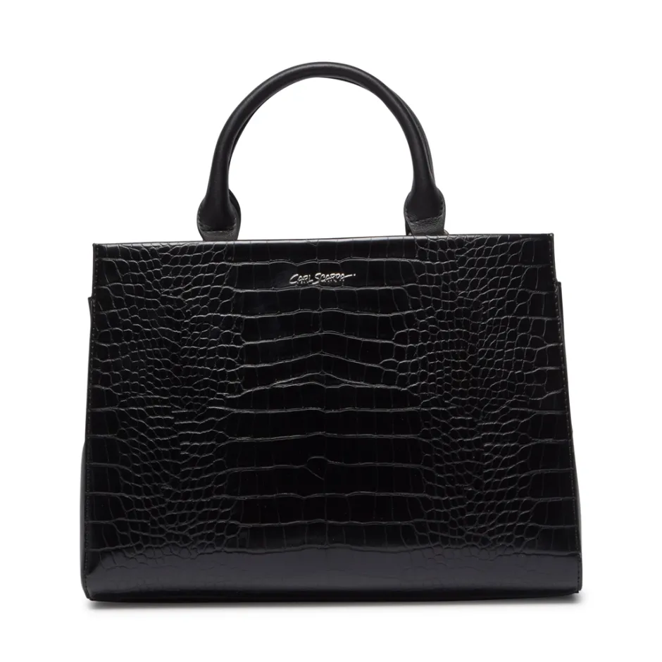 Kleo Black Croc Handbag<Carl Scarpa Clearance