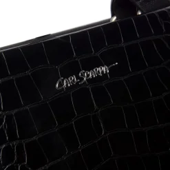 Kleo Black Croc Handbag<Carl Scarpa Clearance